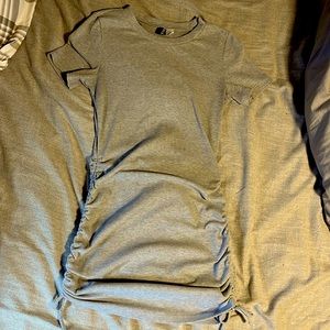 Side Ruched T-shirt Dress